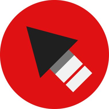 eğik ok simgesi, vektör illüstrasyonu