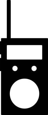 telsiz talkie web simgesi vektör çizimi