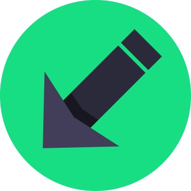 eğik ok simgesi, vektör illüstrasyonu