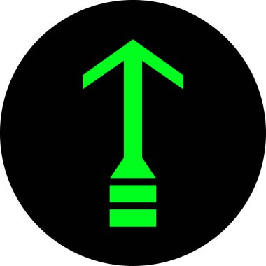 ok yukarı simgesi, vektör illüstrasyonu