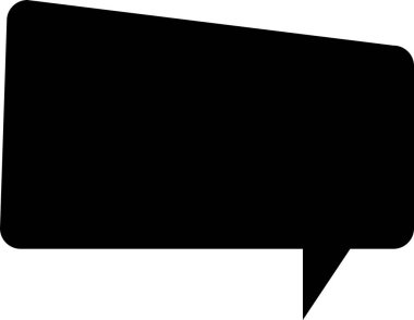 konuşma balonu simgesinin üzerine beyaz izole 