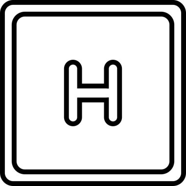 Beyaz arkaplanda helikopter pisti çizimi