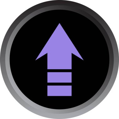 ok yukarı simgesi, vektör illüstrasyonu