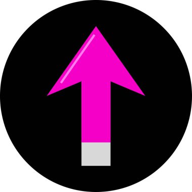 ok yukarı simgesi, vektör illüstrasyonu