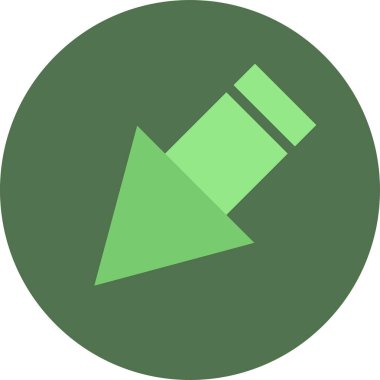 eğik ok simgesi, vektör illüstrasyonu