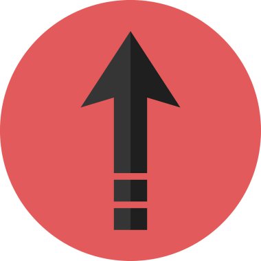 düz biçim vektör illüstrasyonunda siyah ok simgesi