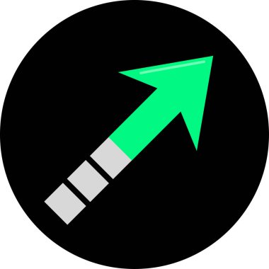 ok simgesinin vektör illüstrasyonu