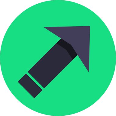 eğik ok simgesi, vektör illüstrasyonu