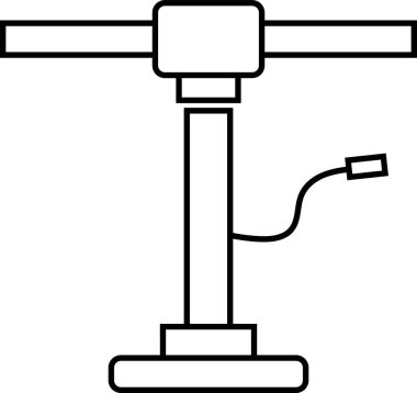 Hava Pompası Simgesi. Hava pompası sanat logosu. Vektör İllüstrasyonu.
