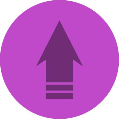 ok yukarı simgesi, vektör illüstrasyonu