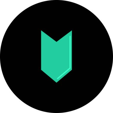 ok simgesinin vektör illüstrasyonu