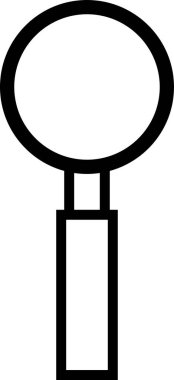 Büyütme cam simgesi, vektör illüstrasyon tasarımı