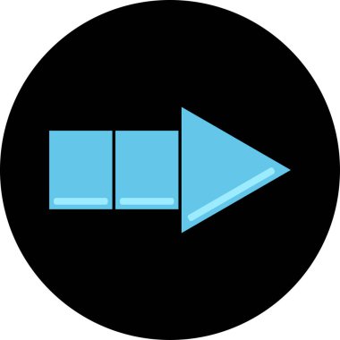 ok Ağı simgesi basit illüstrasyon 