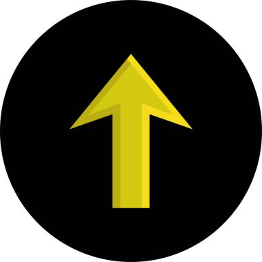 ok yukarı simgesi, vektör illüstrasyonu