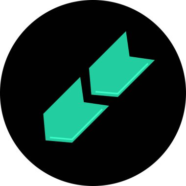 ok simgesinin vektör illüstrasyonu