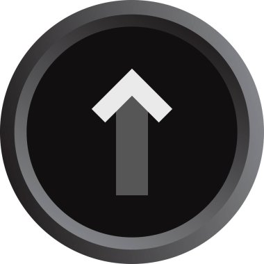 ok yukarı simgesi, vektör illüstrasyonu