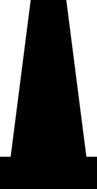 Duman fabrikası baca taşıyıcısı. Hava kirliliği simgesi illüstrasyonu. 