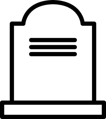 tombstone web simgesi vektör çizimi