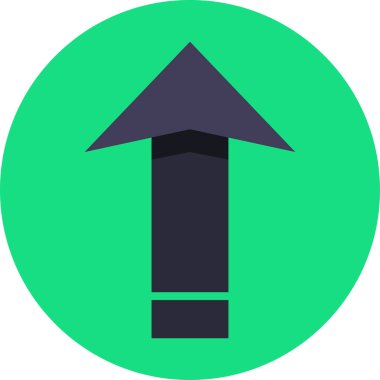 ok yukarı simgesi, vektör illüstrasyonu