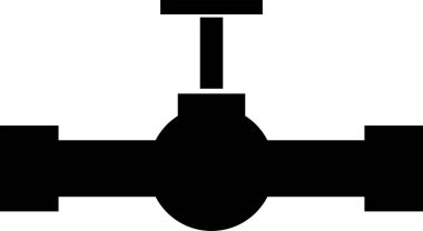  boru vanası simgesi, vektör illüstrasyon tasarımı