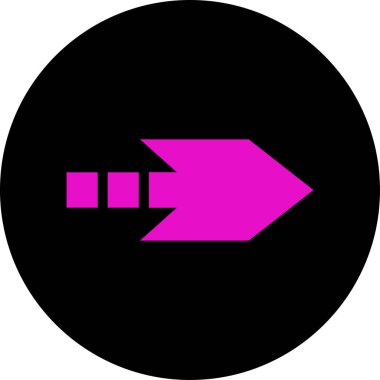 Ok simgesi, işaret. vektör illüstrasyonu                  