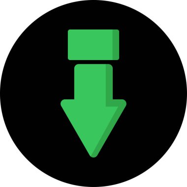 Ok simgesi, işaret. vektör illüstrasyonu                  