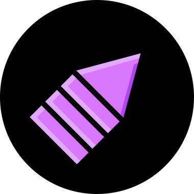 Ok simgesi, işaret. vektör illüstrasyonu                  