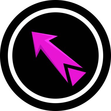 Ok simgesi, işaret. vektör illüstrasyonu                  