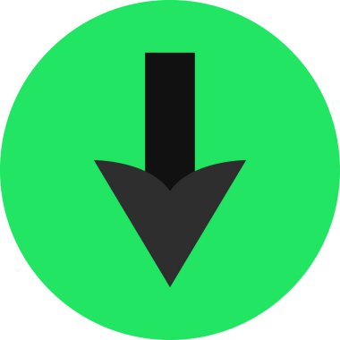 düz biçim vektör illüstrasyonunda siyah ok simgesi