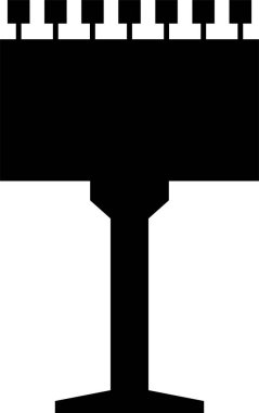 Sunum için boş reklam panosu vektör simgesi