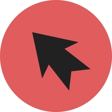 düz biçim vektör illüstrasyonunda siyah ok simgesi