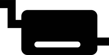 Egzoz borusu simgesi, doğrusal izole resimleme