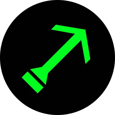 Ok simgesi, işaret. vektör illüstrasyonu                  