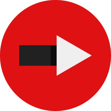 ok Ağı simgesi basit illüstrasyon 