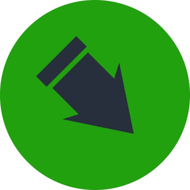 ok simgesinin vektör illüstrasyonu