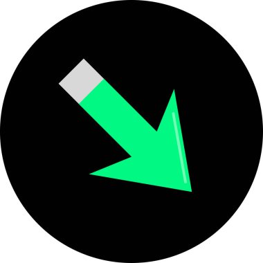 ok simgesinin vektör illüstrasyonu