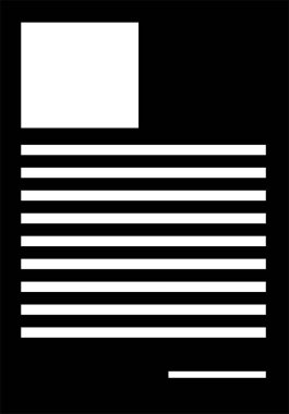 Belge. Web simgesi basit illüstrasyon. 