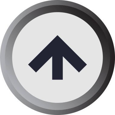 ok yukarı simgesi, vektör illüstrasyonu