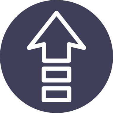 ok yukarı simgesi, vektör illüstrasyonu