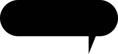 konuşma balonu simgesinin üzerine beyaz izole 