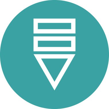 ok Ağı simgesi basit illüstrasyon 