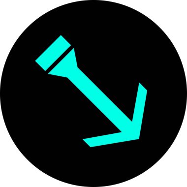 ok Ağı simgesi basit illüstrasyon 