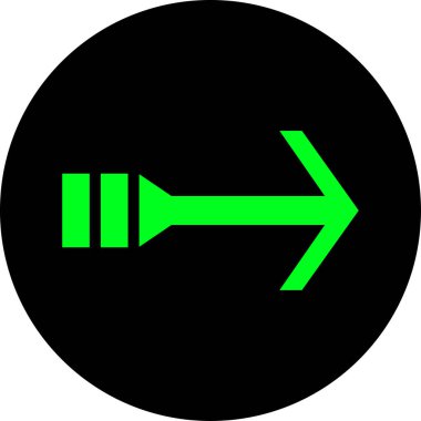 ok Ağı simgesi basit illüstrasyon 