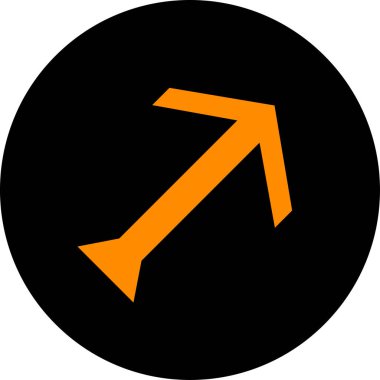 ok modern simgesinin vektör illüstrasyonu       