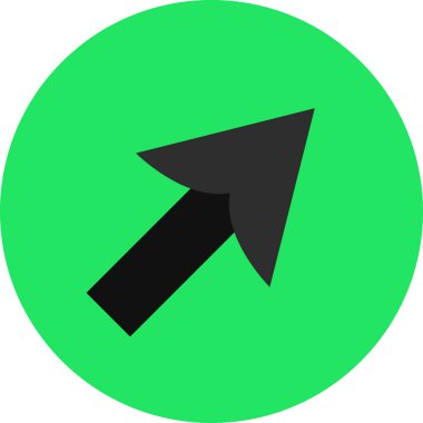 ok modern simgesinin vektör illüstrasyonu       