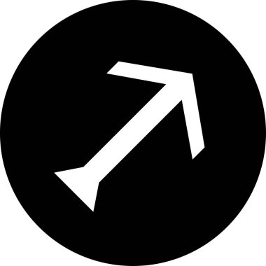 Beyaz ok modern simgesinin vektör illüstrasyonu       