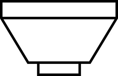 çizim kabı, ikon vektör illüstrasyonu