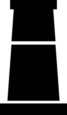 Duman fabrikası baca taşıyıcısı. Hava kirliliği simgesi illüstrasyonu. 