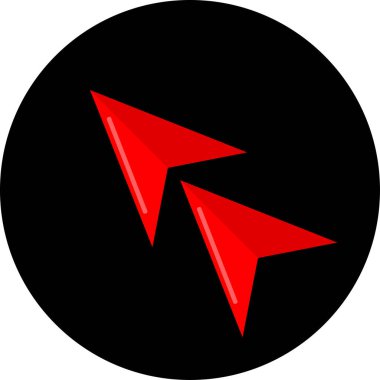 ok Ağı simgesi basit illüstrasyon 