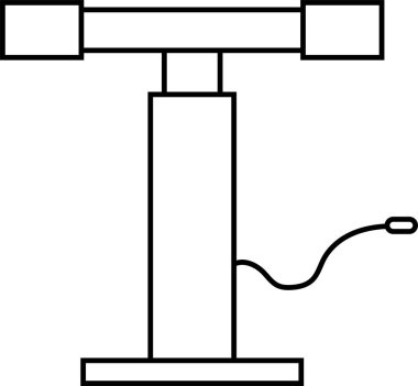 Hava Pompası Simgesi. Hava pompası sanat logosu. Vektör İllüstrasyonu.